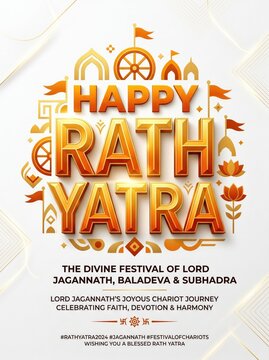 Happy rath yatra festival greeting