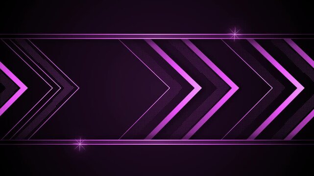 Chevron luxury background animation, Luxurious dark background with chevron arrows and thin horizontal gold lines,