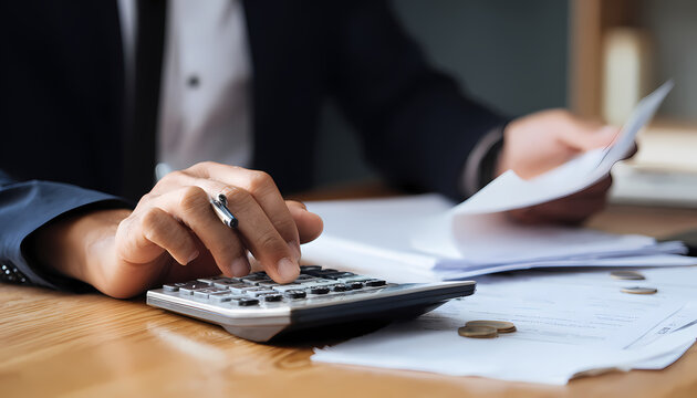Paar mittleren Alters verwaltet Finanzen auf dem Sofa: Inflation, Budgetierung und Gruppeneinkaufsl&ouml;sungen