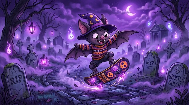 hellowen night scene
