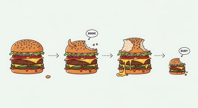 Delicious double cheeseburger with lettuce, tomato, and cheese being eaten with mouth-watering.