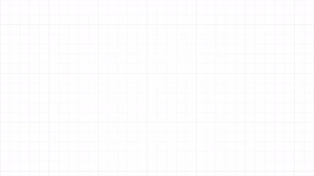 White Graph Paper Background with Animated Grid Lines Moving Top to Bottom Seamless Loop for Technical Science Mathematics and Minimalist Professional Design 4k video