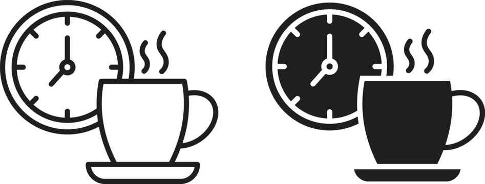 Break icon vector collection. vector stock symbol illustrations