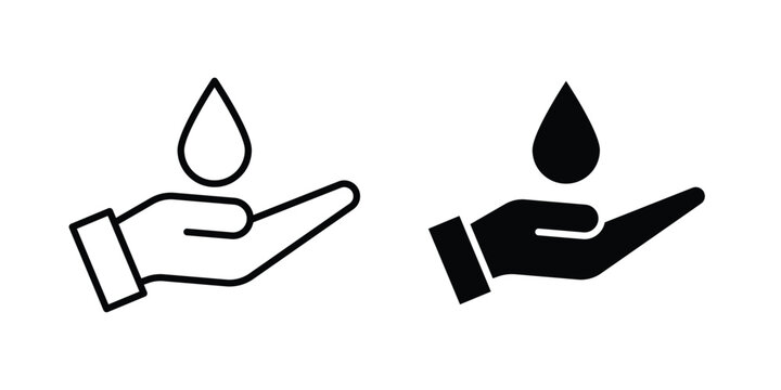 Dermatology tested icon pack in black vector type