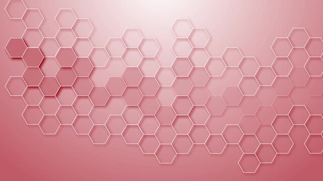 Hexagonal honeycomb pattern shape gradient background animation