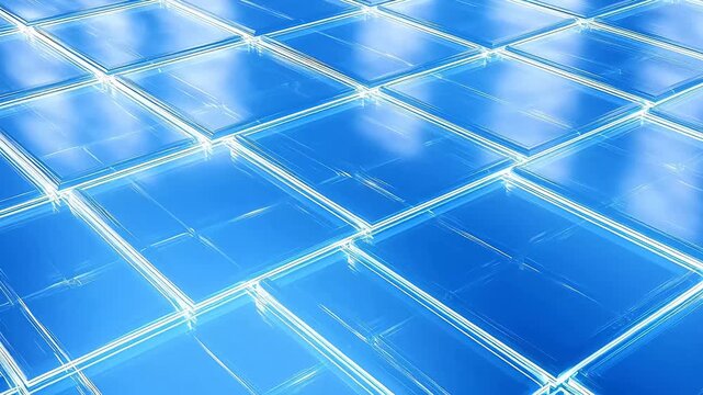 Digital technology white and blue interlaced scene geometry background