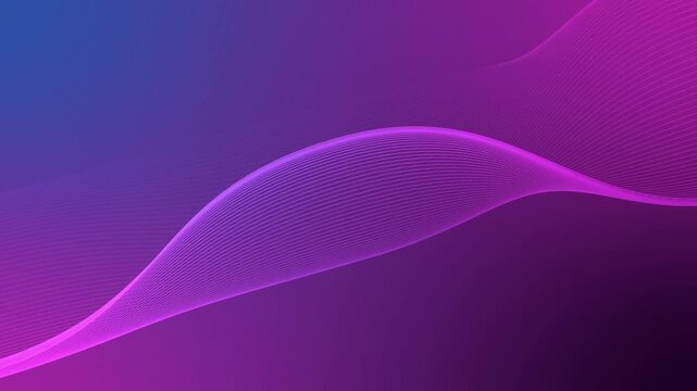 Background gradient shape line wave animation, Flowing wave lines creating a smooth modern tech aesthetic