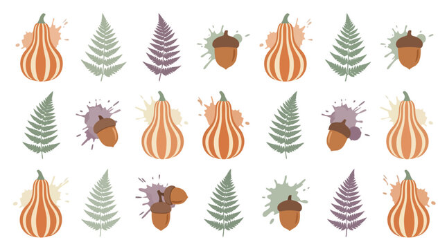 Winter holiday icon pattern with pine trees and flames vector illustration.