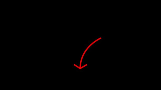 Pointing Downward arrow pointer symbol downward pointing directional symbol.