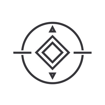 Geometric shapes in a logo.