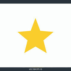 Obraz premium Golden Star Shape Icon Symbol 1.