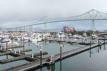 Obraz premium Seaside scenery in Astoria, Oregon, USA