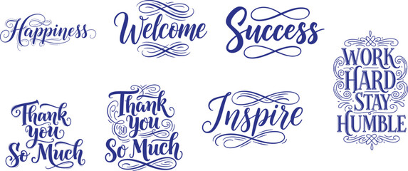 Inspirational quote typography designs © Ranjit