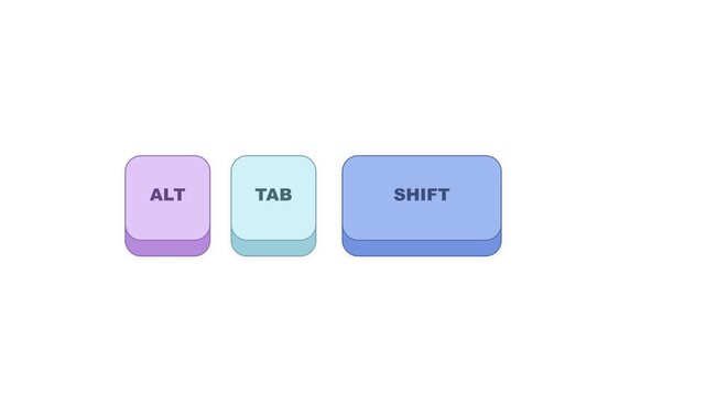Modern digital input keys illustrating seamless user interface control and system command execution flow