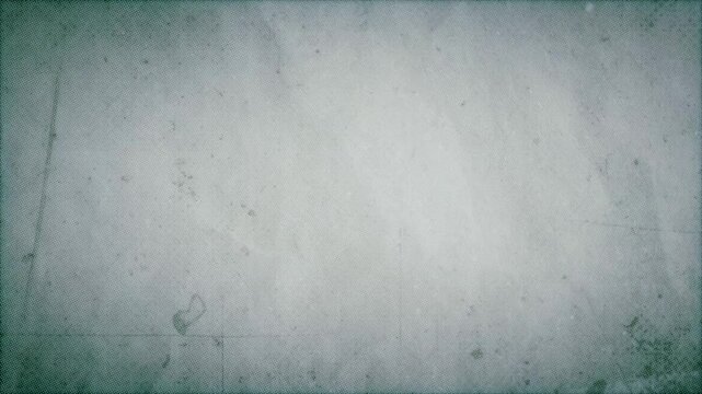 Vintage film grain overlay with subtle teal tint and scratch textures, classic cinema aged effect background, 4k video