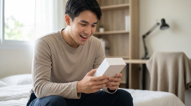 Thai University Student With New Smartphone
