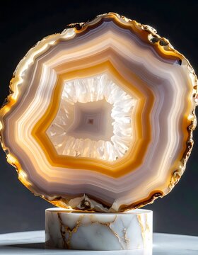 Geode crystal rock formation mineral.