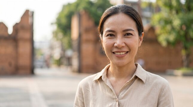 Confident Thai Woman Investor Portrait