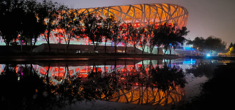 Bird's nest stadium