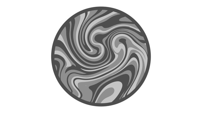 Bold circular marble texture with thick flowing swirls.
