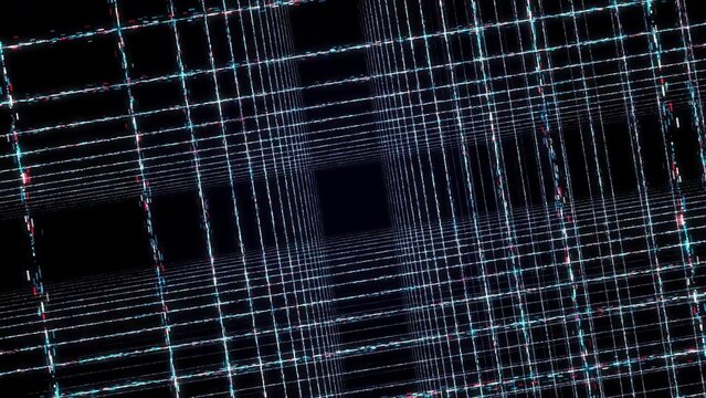 Vortex Of Crossing Lines Producing Infinite Kaleidoscope Patterns Suitable For Music And Visual Graphics