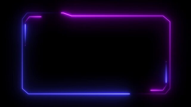 Hud Frame Digital Technology Sci-fi Frame Interface. HUD concept design of frame with brackets, equalizers, data, futuristic elements. overlay template futuristic cyber frame and technology concept..