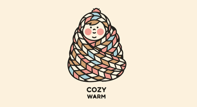 Decorative Matryoshka Nesting Doll Halftone Background