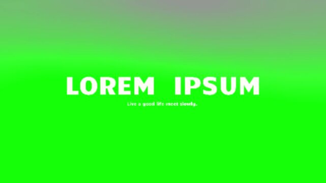 Lorem Ipsum text appears as a bold white graphic centered on a vibrant lime green background, providing a clear and minimalist visual design element that serves as a professional placeholder for.