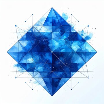 Abstract Teamwork Business Concept with Connected Geometric Structure