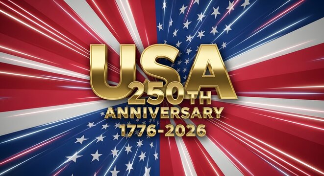 Usa 250th anniversary celebration background