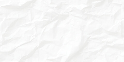 Fototapeta premium Crumpled white paper texture background with creases and folds
