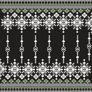 Lao Fabric pattern Design an illustration