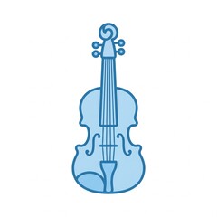 Fototapeta premium Minimal Violin Classical Music Instrument Icon