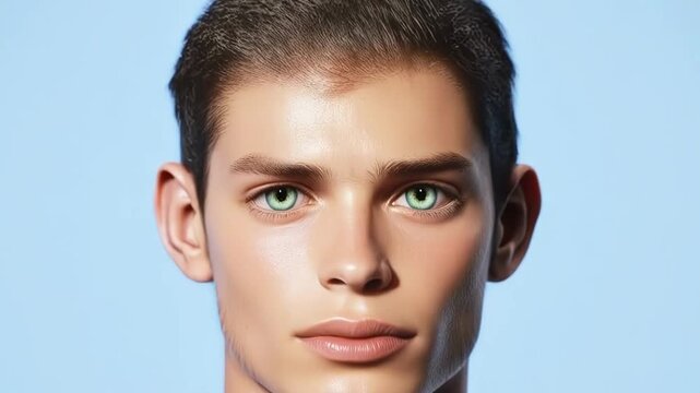 A portrait of evolutionary transformation. An ape transforms into a human