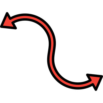 Curved Arrow Icon
