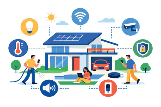 Smart Property with Connected Devices and Home Automation