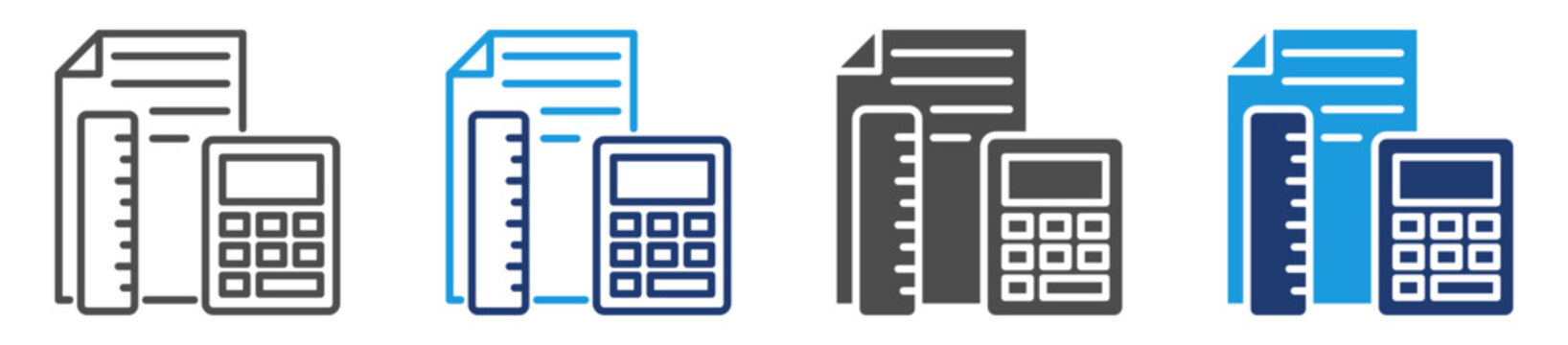 measurement multi purpose icon set