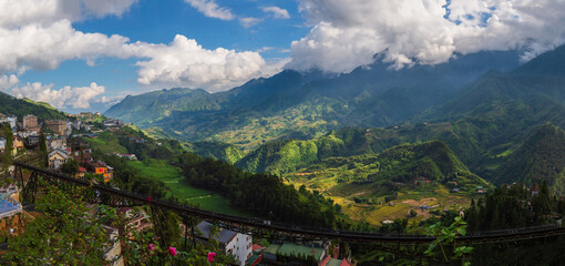 Fototapeta premium Natural and urban views of Vietnam