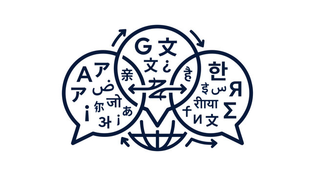 Global Communication Concept: Multilingual Translation and Language Exchange