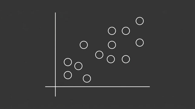 Scatter Plot Showing Correlation and Trend Between Data Points