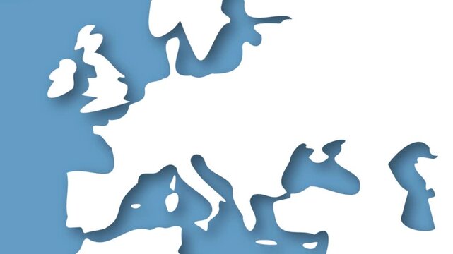 Hungary Highlighted on World Map Animation, Country Location Reveal