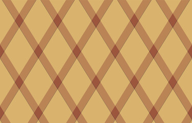 Fototapeta premium Argyle pattern of geometric rhombus. Harlequin check wallpaper design. Classic diamond shaped textile material for web background, print fabric clothing, sweater, wrapping paper, gift card, invitation