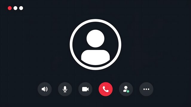 Video call interface, online meeting screen, remote communication, virtual conversation background