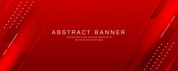 Abstract red gradient geometric background template © Randa