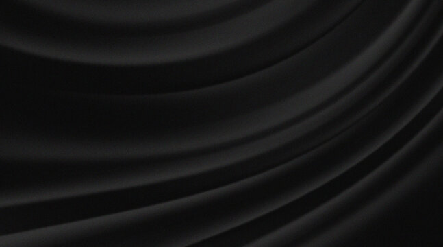 Abstract black and white smoot line wave background with noise texture.
