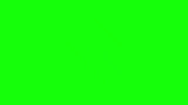 Animated thank you for watching graphic with a green screen background for video endings
