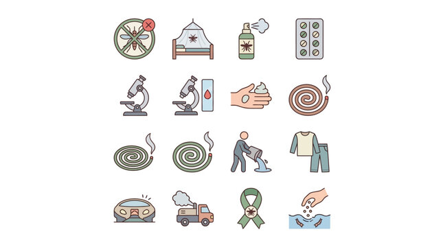 Scientific Research and Environmental Awareness Icons