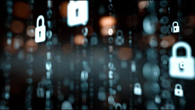 abstract innovative cyber security network, using interconnected nodes to represent business partnerships on the Smart digital Innovation city with connection network reciprocity over the smart city