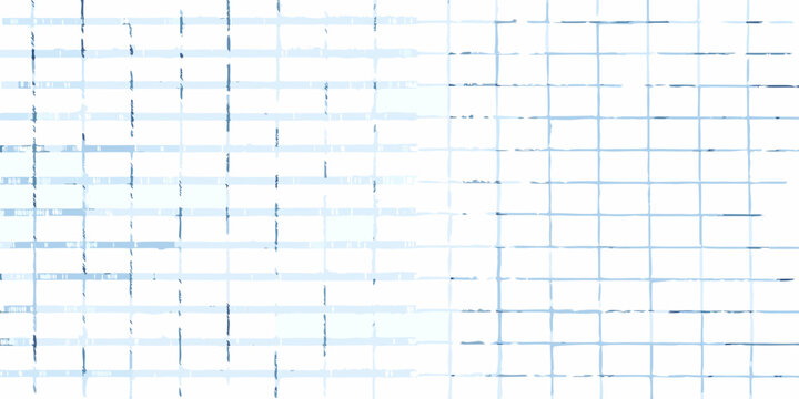 Blue graph paper grid hand drawn style with white background