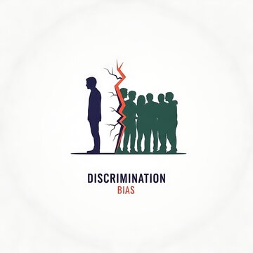 Conceptual illustration depicting social discrimination and bias.